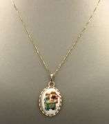 14kt Yellow gold Hummel Blesses Event pendant on chain