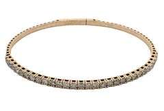 2.00ctw Round Diamond Flex Bangle Bracelet in 14K