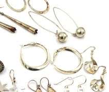 Group lot of Vintage 925 sterling silver earrings
