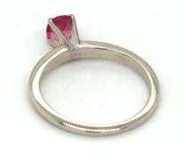 Lovely Little 14K WG Pink Tourmaline Ring