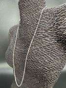 10k White Gold Solid Round Rope Link Chain 1.5mm Necklace 30"