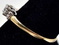 Sparkling 14K Yellow Gold Diamond Ring