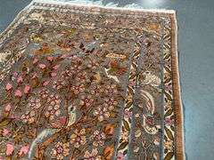 Vintage Silk & Gold Hereke Rug 2.1x3.4
