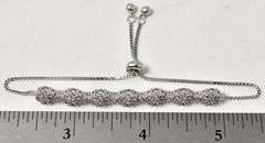 CZ Gemstone Bracelet in Sterling Silver
