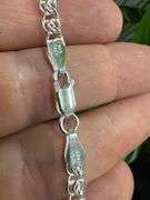 Sterling Silver Italian Love Heart Chain 4.8mm Solid 925 Italy Infinity Promise Necklace 20"