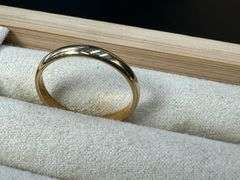 10k 3mm Yellow Gold Wedding Band Size 8