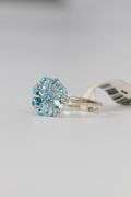 Sterling Silver Natural Blue Topaz Gemstone Ring