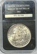 1883 O Frosty White Unc Morgan Dolla