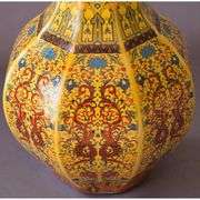 Handmade Yellow Antique-Style Porcelain Vase