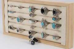 .925 Sterling Silver Curated 20 Ring Lot Various Sizes & Styles