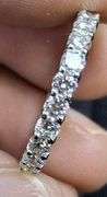 14K WHITE GOLD LAB GROWN DIAMOND WEDDING BAND