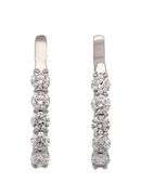Sonia Bitton 0.80ctw Diamond Five Stone J Hoop Earrings in 14K
