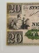 1800s Remainder State bank at New Brunswick $20 Obsolete Note
