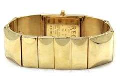 Fred CUT mother of pearl diamond dial watch