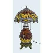 Stained Glass Dragonfly Table Lamp