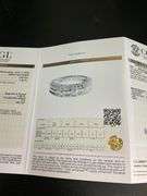 CERTIFIED 18K WHITE GOLD DIAMOND RING / BAND