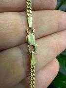 10k Yellow Gold Diamond Cut Miami Cuban Chain Unique 25" Necklace