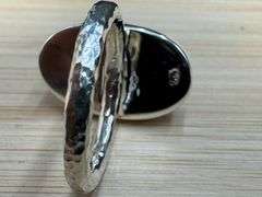 Sterling Silver 925 One of a Kind Dichroic Glass Ring Size 6