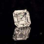 1.05 Ct Amber Ice Asscher Cut Fire Moissanite Solitaire
