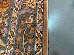 Vintage Silk & Gold Hereke Rug 2.1x3.4
