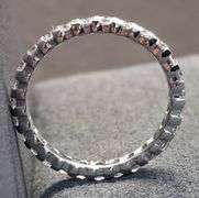 14K White Gold Natural Diamond Wedding Band