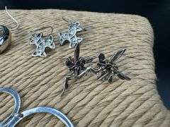 Sterling Silver Earring Assortment Various Sizes & Styles (10 Earring Lot)