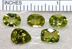 Sparkling Natural Peridot - Lot of 5