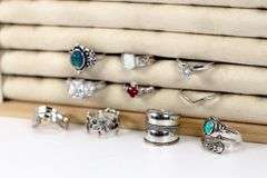 .925 Sterling Silver Curated Ring Lot of 10 Rings Various Sizes & Styles