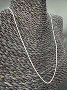 Italian Sterling Silver 925 1.3mm Diamond Cut Margarita Chain 18" Necklace