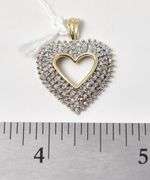 Brilliant Diamond Heart Pendant in 10K Yellow Gold