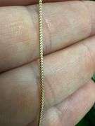10k Gold Solid Franco 0.8mm 20 Inch Chain Necklace 2.3 Grams