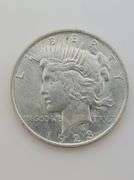 1923 Silver Peace Dollar, AU+