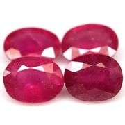 Heavy 14.74ct oval cut Ruby set