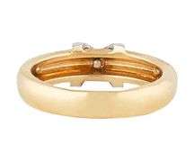 Faberge Limited Edition 0.12ctw Diamond Orange Enamel Band Ring in 18K