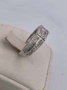 CERTIFIED 18K WHITE GOLD DIAMOND RING / BAND