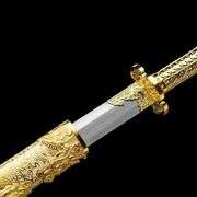 Golden Dragon Katana Sword with Display Stand