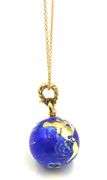 18kt Yellow gold David Yurman globe pendant on chain