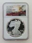 2021 S American Silver Eagle, Landing T-2 / NGC PF70 Ultra Cameo