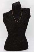 10k Yellow Gold-Hollow Curb Link Chain 1.85mm Necklace 22"