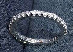 14K WHITE GOLD LAB GROWN DIAMOND WEDDING BAND