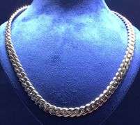 Solid 14K Yellow gold Cuban link chain