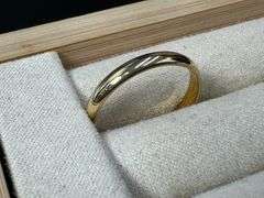 10k 3mm Yellow Gold Wedding Band Size 8