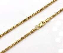 Popular 14K YG Popcorn Link Necklace