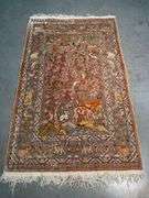 Vintage Silk & Gold Hereke Rug 2.1x3.4