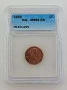 1995 Lincoln Cent DDO FS-101 / ICG MS66 RD