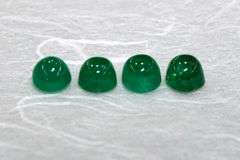Natural Gumdrop Emeralds - Lot of 4