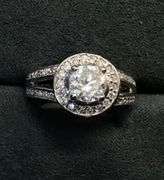 Gorgeous 14K White Gold Natural Diamond Ring