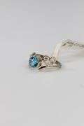 Sterling Silver Blue Topaz Gemstone Ring