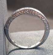 14K White Gold Natural Diamond Wedding Band