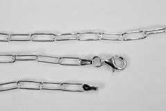 Sterling Silver Paperclip Rolo Link Chain 3mm Solid 925 Italy Necklace 18"